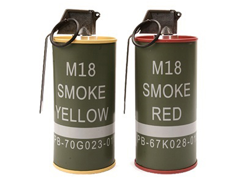 G&G Mock M18 Smoke Grenade Shape BB loader Red And Yellow Set