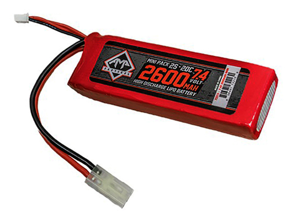 7.4V 2600mAh 20C LIPO AEG Mini Battery