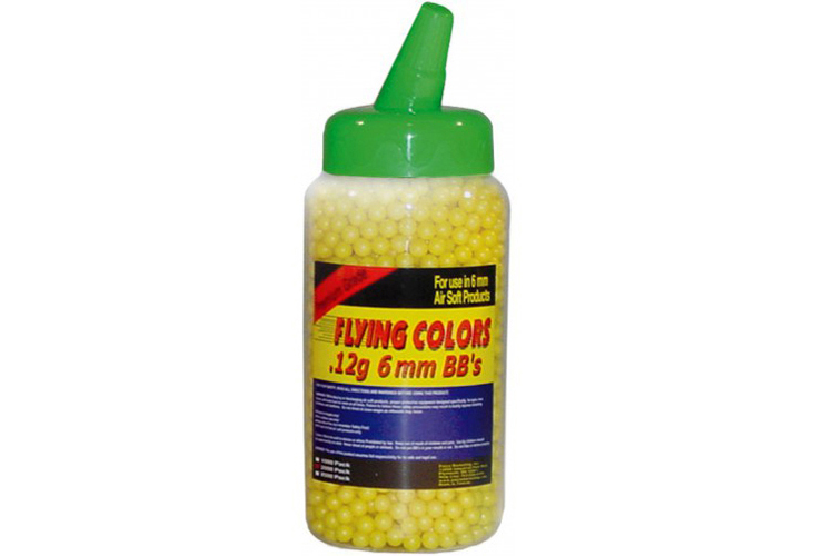 Flying Colors Yellow Airsoft BBs .12g - 2000ct