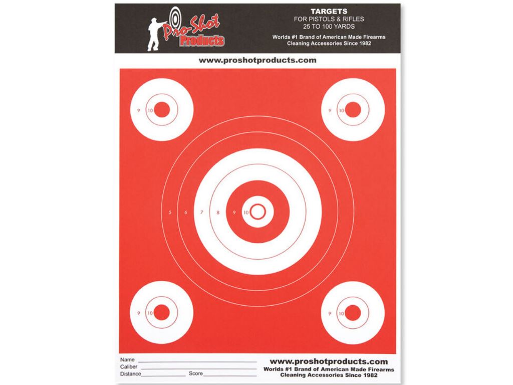  9x12 Bullseye Day Glow Heavy Target Paper