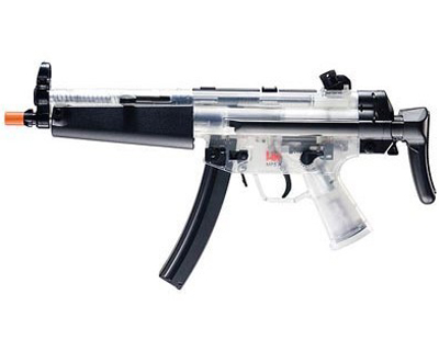 Heckler And Koch Clear AEG MP5 A Retractable Airsoft Gun