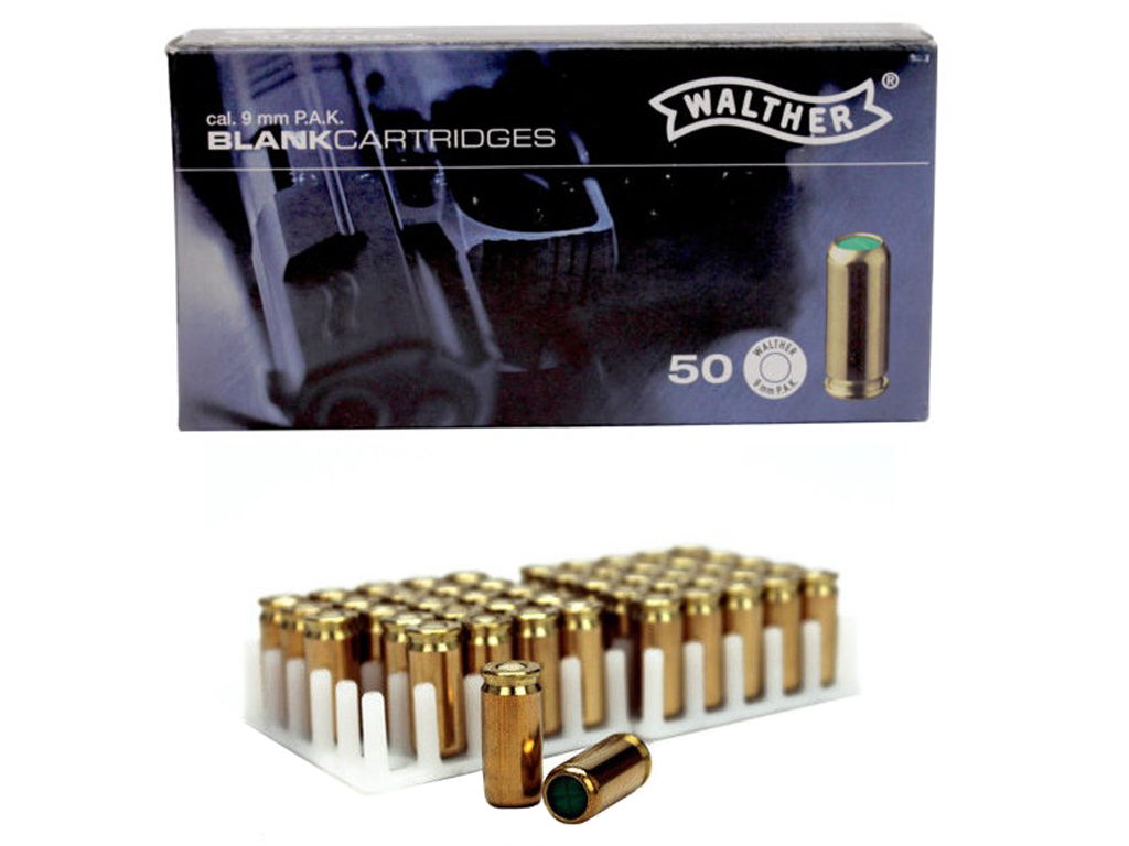 50 Rounds 9mm P.A.K. Blanks