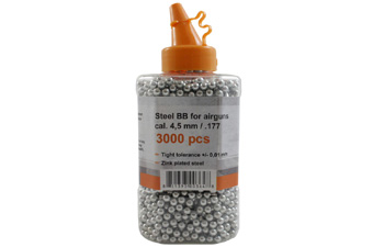 Gletcher Steel BBs 4.5mm - 3000 pcs.
