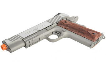 Colt 1911 Rail Gun Stainless Airsoft Pistol