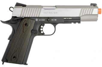 Colt 1911 Rail Gun Two-Tone Airsoft Pistol
