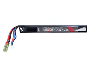 Li-Po Single Stick 7.4 V 1300 Mah Battery