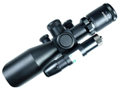 2.5-10x40 Dual Illuminated Mil-Dot Rifle Scope w/ Laser