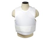 Concealed Carrier Vest with Two Level IIIA Ballistic Panels - White - Medium