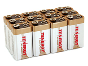 Tenergy 9V Alkaline Batteries - 12 Pack