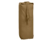 Ultra Force Heavyweight Top Load Canvas Duffle Bag - Coyote Brown - 21 Inch x 36 Inch